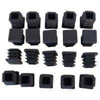 Zaślepka nakładka kwadratowa 20x20 mm 20szt czarne