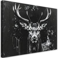 Obraz do salonu sypialni biura loftu, Srebrny Jeleń 60x40
