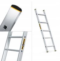 Drabina aluminiowa przystawna profesjonalna 5 stopniowa DRABEST + HAK
