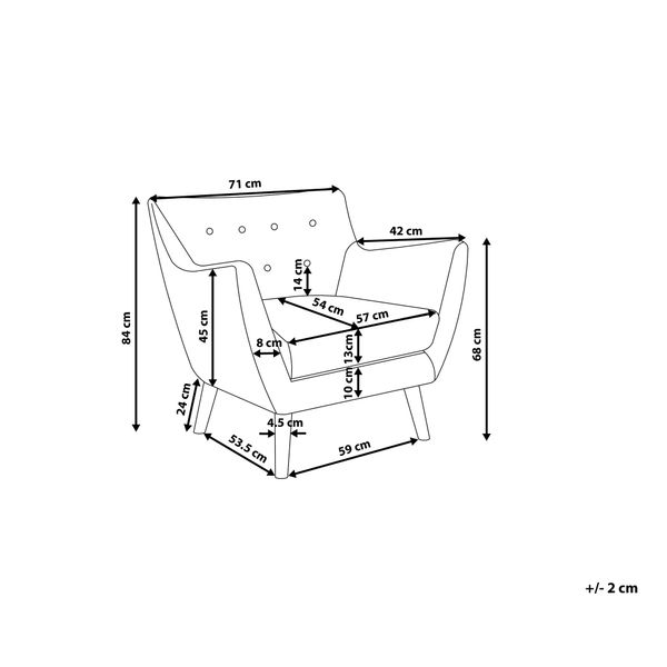 Fotel szary DRAMMEN zdjęcie 9