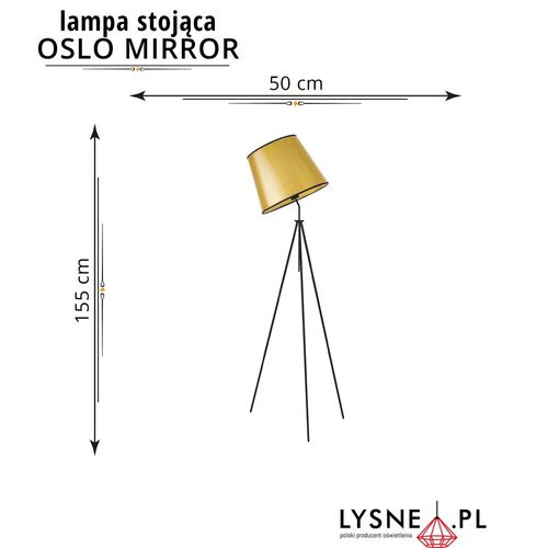 Lampa podłogowa OSLO MIRROR na Arena.pl