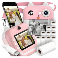 MINI DRUKARKA DRUKUŚ TERMICZNA APARAT NATYCHMIASTOWY DLA DZIECI i 11 ROLEK