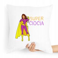 Poduszka Dla Cioci Super Ciocia Prezent Z Nadrukiem Ze Zdjęciem