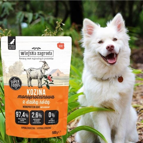 mokra karma dla psa wiejska zagroda monobiałkowa kozina 500g hipoalergiczna na Arena.pl