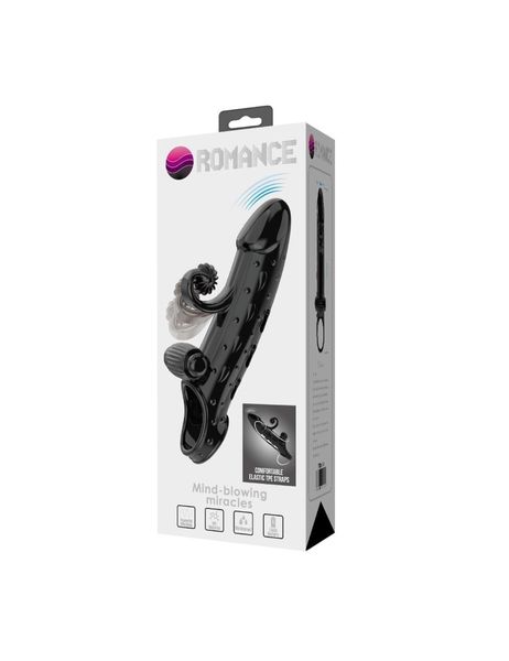Pretty Love - Romance - Vibrating Penis Sleeve Black zdjęcie 1