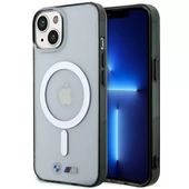 2 x Etui BMW Silver Ring MagSafe na iPhone 14 - przezroczyste