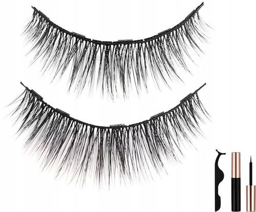 Rzęsy Magnetyczne 7 Par + Pęseta + 2 x Eyeliner na Arena.pl