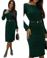 CIEPŁY DŁUŻSZY SWETER TUNIKA SUKIENKA KOLORY 504