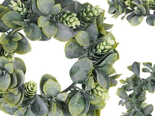 WIANEK GĘSTY BOHO NA STÓŁ ŚLUB WESELE DEKORACYJNE WIANKI Z LIŚCMI na Arena.pl