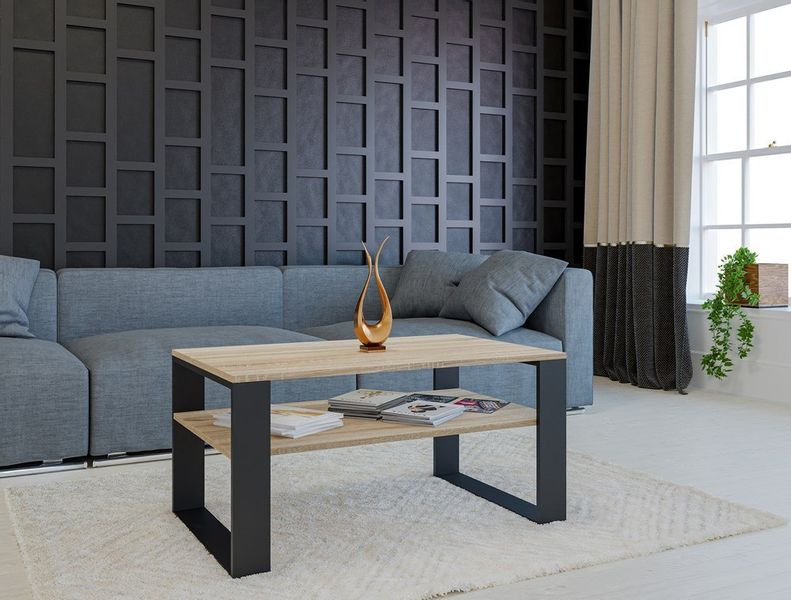 Ława Modern 1P SONOMA CZARNY zdjęcie 4