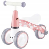 Rower trójkołowy Ecotoys LB1603 PINK biały, różowy, szary