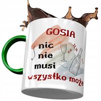 Kubek Zielony Dla Gosi Żony Przyjaciółki Prezent Z Nadrukiem Ze Zdjęciem