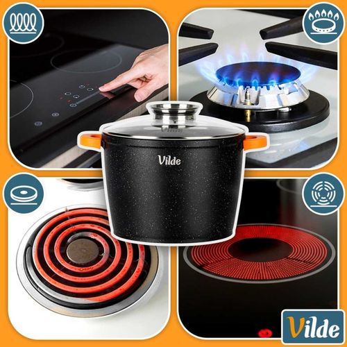 garnek granitowy wysoki 6,7l 24cm z pokrywą z aromatyzerem terruna 199110 na Arena.pl