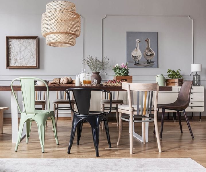 Krzesło Paris zielone inspirowane Tolix zdjęcie 3