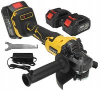 SZLIFIERKA KĄTOWA AKUMULATOROWA BEZSZCZOTKOWA GUMÓWKA KĄTÓWKA 2 AKUMULATORY