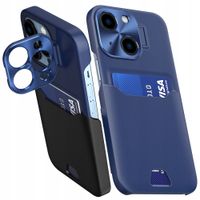 leather stand case etui do iphone 14 pokrowiec portfel na kartę z