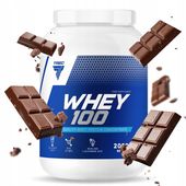 PYSZNE BIAŁKO WPC Trec Whey 100 2000g PROTEINY NA MASĘ MIĘŚNIE DO TRENINGU