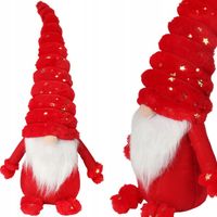 SKRZAT Świąteczny Krasnal GNOM Ozdoba Świąteczna Prezent 60cm NA PREZENT