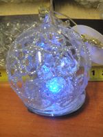 bombka 4szt  ażur podświetlana + żłóbek HCFH001-6