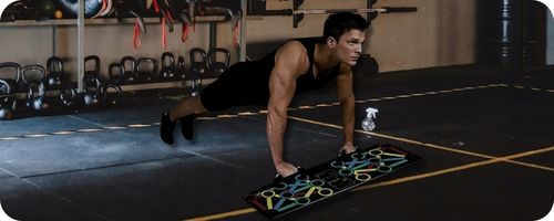 DESKA DO ROBIENIA POMPEK ĆWICZEŃ PUSH POMPKI TRENING + UCHWYTY 14w1 na Arena.pl