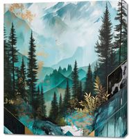 Obraz 90x100cm Przeplatane Krajobrazy