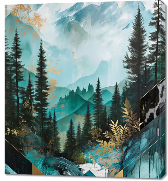 Obraz 90x100cm Przeplatane Krajobrazy zdjęcie 1