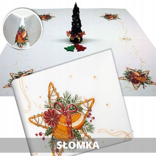 Obrus biały świąteczny boże narodzenie 110x160 cm na Arena.pl