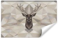 Fototapeta Do Salonu Wzór Geometryczny JELEŃ Abstrakcja 3D 368cm x 254cm