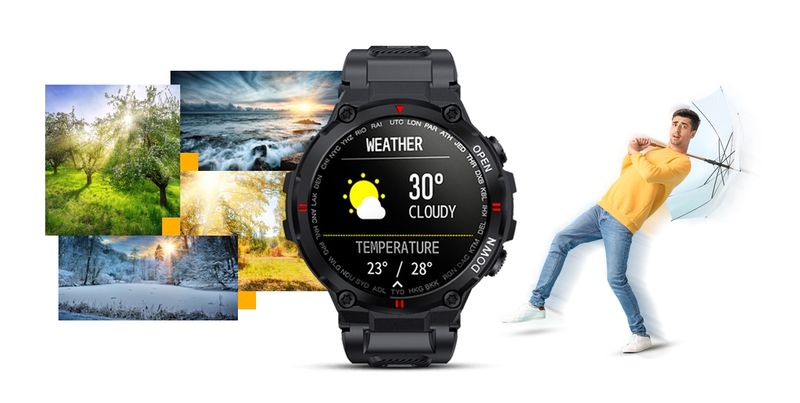 smartwatch giewont czarny gw430-1 zdjęcie 11