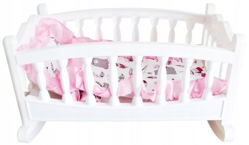 DUŻA KOŁYSKA DLA LALKI LALEK ŁÓŻECZKO + POŚCIEL PL na Arena.pl
