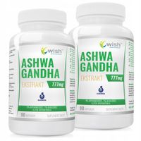 ASHWAGANDHA 777 mg MOCNA 9% WITHANOLIDES Stres Zmęczenie Koncentracja 180