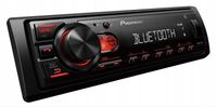 PIONEER MVH-230BT BLUETOOTH radio 1-DIN CZERWONE USB AUX MP3 FLAC