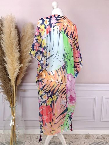 PAREO CHUSTA PLAŻOWA FRĘDZLE TUNIKA MODNE WZORY na Arena.pl