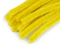 Druciki kreatywne florystyczne 10szt żółty 10 mm.