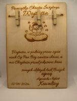 Kartka - pamiątka na chrzest