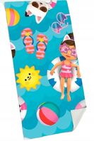 Ręcznik plażowy 140 x 70 cm kąpielowy Koci Domek Gabby szybkoschnący