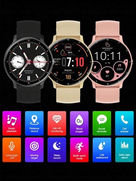 Zegarek SMARTWATCH Rubicon 230 mAh ODBIERANIE POŁĄCZEŃ 360x360 MENU PL 1.39 zdjęcie 3