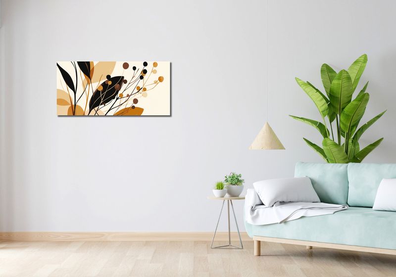 Obraz 90x40cm Jesienne Sylwety zdjęcie 2