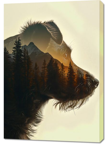 Obraz 70x100cm Psi Duch Lasu zdjęcie 1