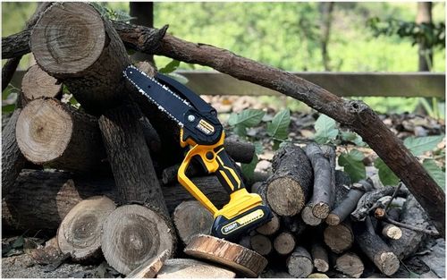 PIŁA ŁAŃCUCHOWA AKUMULATOROWA 6" DO GAŁĘZI DREWNA GAŁĘZIÓWKA 2x AKUMULATOR na Arena.pl