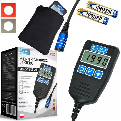 MIERNIK GRUBOŚCI LAKIERU czujnik tester MGR13-S-AL na Arena.pl