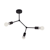 Lampa wisząca zwis żyrandol lampa na sufit czarna LED E27