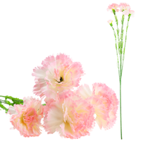 Goździki Gałązka, Bukiet Goździków, Sztuczne Kwiaty, Realistyczne, Różowe