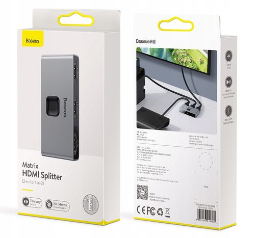 Adapter HDMI - 2 x HDMI BASEUS Matrix na Arena.pl