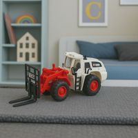 DLA DZIECI WÓZEK WIDŁOWY METALOWE  ŚWIATŁA I DŹWIĘKI