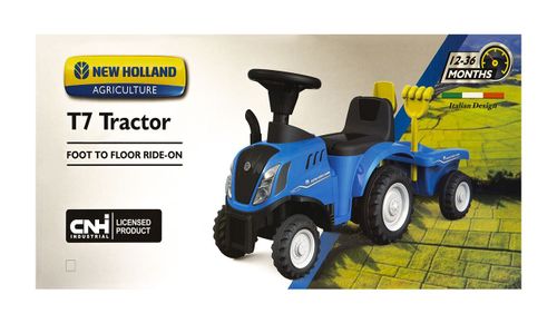 Jeździk z funkcjami dźwiękowymi oraz świetlnymi NEW HOLLAND niebieski na Arena.pl