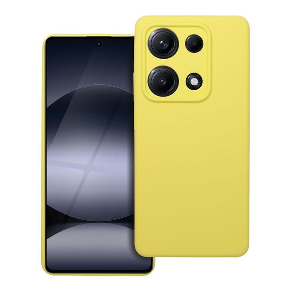 Futerał SILICONE 2mm do XIAOMI REDMI NOTE 14S żółty zdjęcie 1