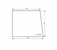 szyba boczna bok ciągnika URSUS C-355 kabina czeska