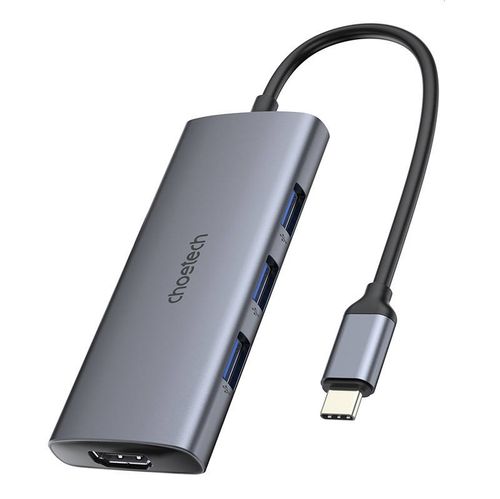 Adapter 7w1 Choetech HUB-M19 USB-C (srebrny) na Arena.pl