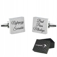 Spinki do mankietów koszuli NAJLEPSZY ŚWIADEK